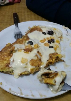 Una foto de Omelette de banana y avena