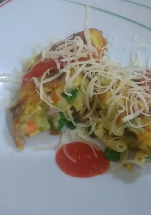 Foto resep Dadar Makaroni Keju