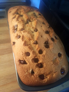 Una foto de Budín con chips de chocolate