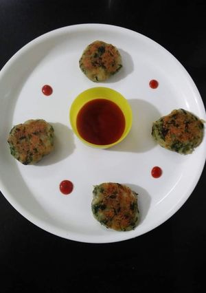 A picture of Aalu Methi Cutlets.