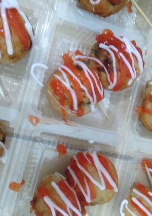 Foto resep Takoyaki isi Seafood, ekonomis untuk jualan tanpa taburan katsuoboshi