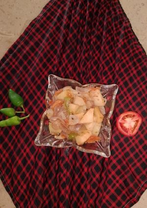 A picture of Potato 🥔 karahi.