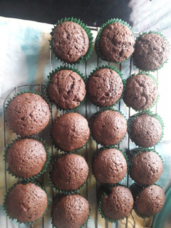 Una foto de Magdalenas de chocolate muy fácil de preparar