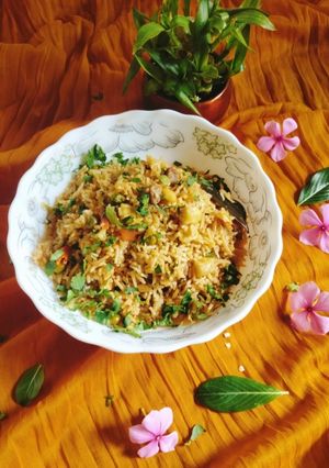 A picture of Gobindobhog Rice pulao 😋😋.