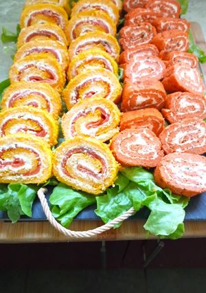 Une photo de Roulés à la tomate et fromage frais de chèvre