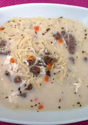 Una foto de Sopa a la minuta