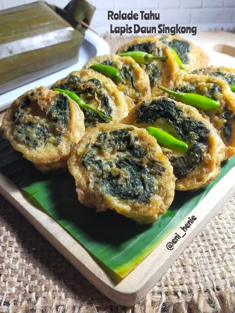Cara Mudah Membikin Resep Rolade Tahu Lapis Daun singkong yang Uenak Anti Ribet, Mantap
