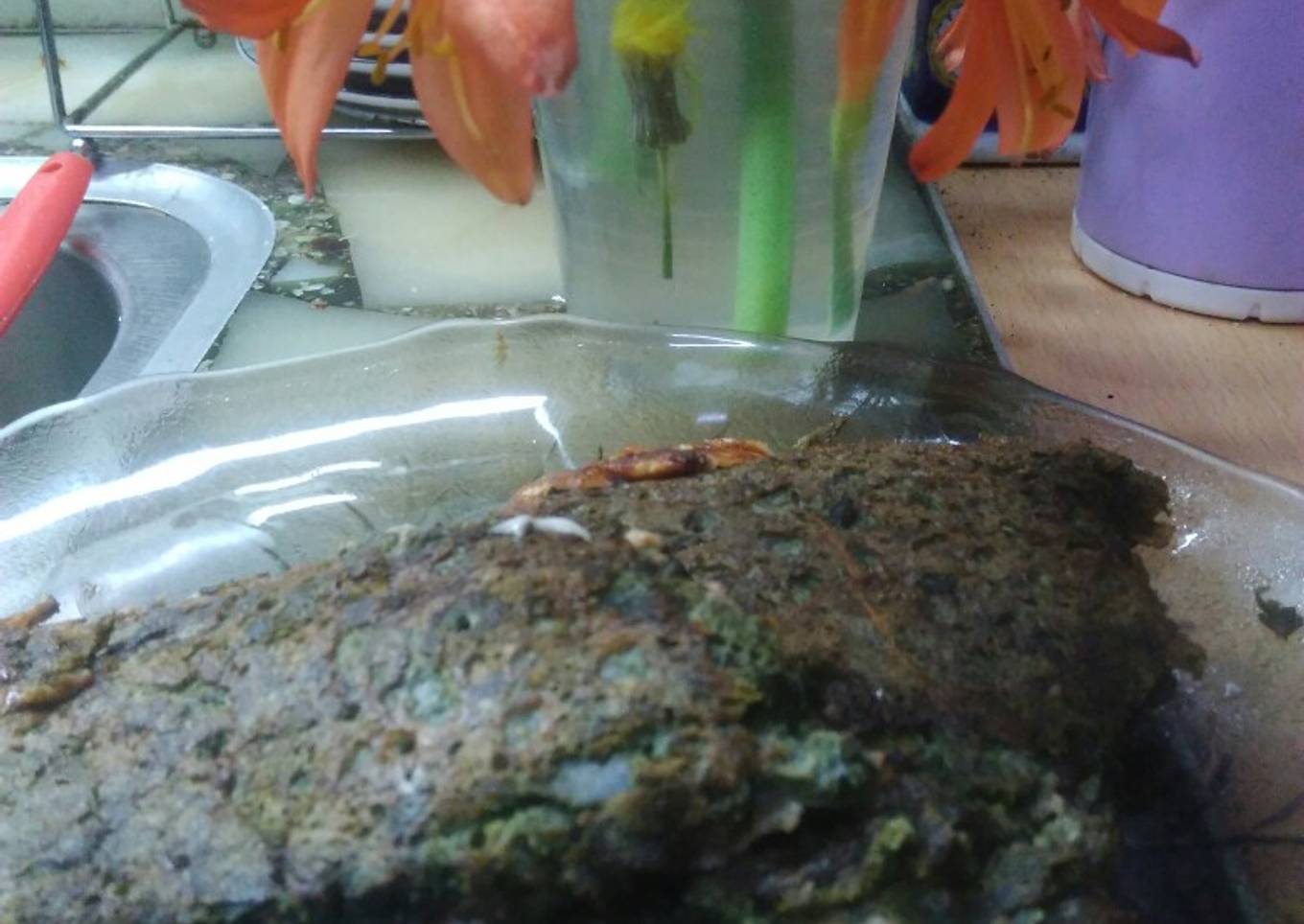 Omelette de hojas de remolacha