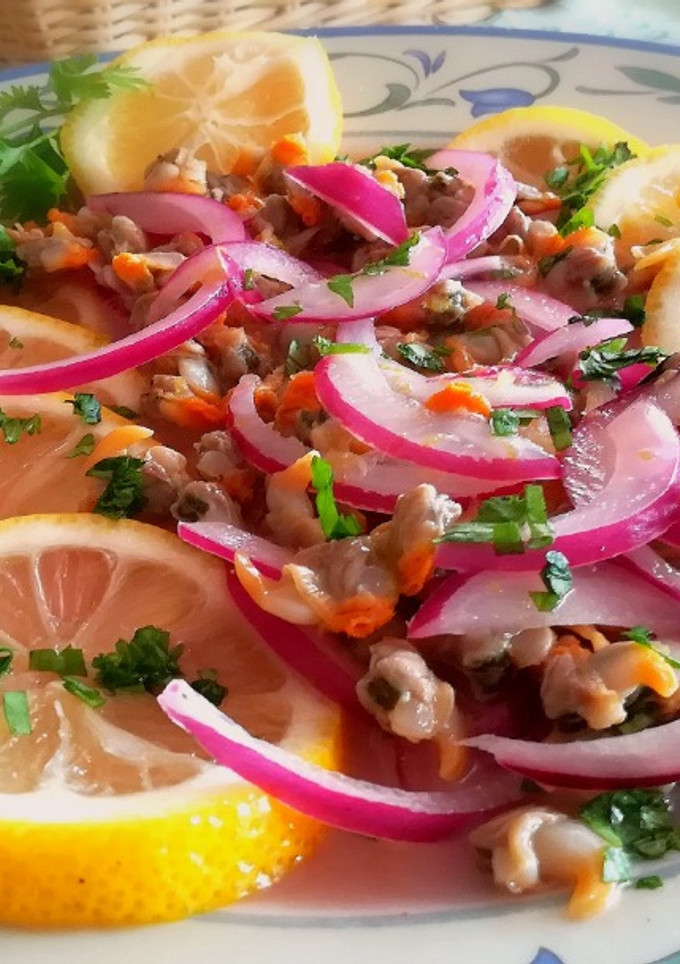 Una foto de Cebiche de berberechos