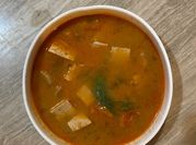 A picture of galangal thai soup