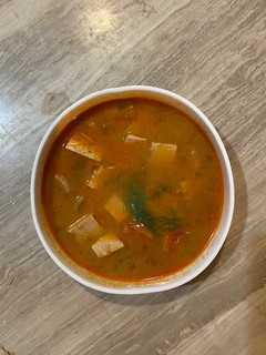 A picture of Tom Kha Gai Soup (Thai vegan soup).