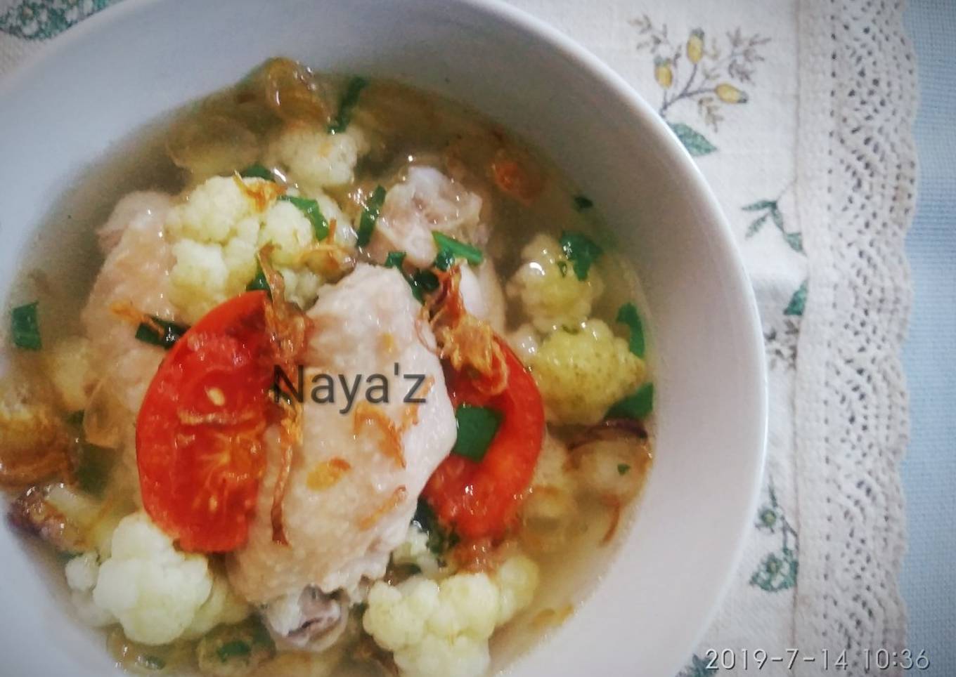 Sup sayap simple