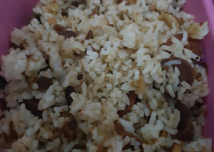 Nasi goreng abon sosis