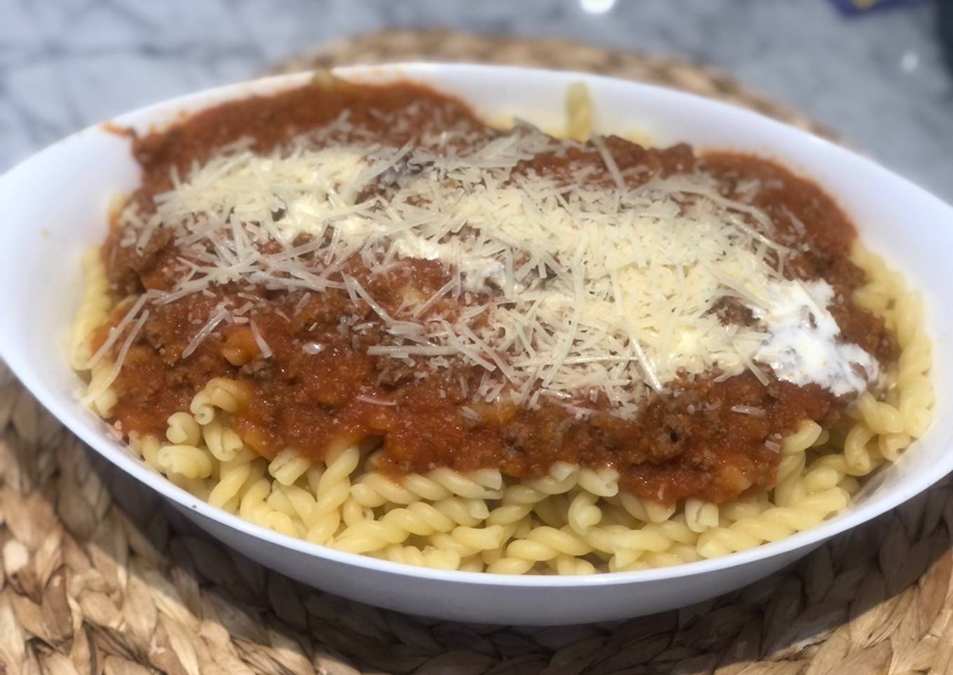 🍝 Fusilli a la Bolognesa 🍝 Imperdible para toda la familia