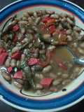 Beans with Turkey Sausage and Nopales Country Style