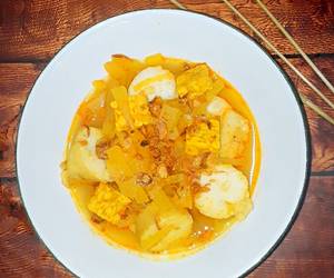 Masakan Populer Lontong Sayur Labu Siam &amp;amp; Tempe Sedap