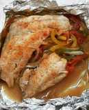 Fish in Foil with Mustard