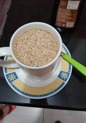Una foto de Leche de almendras power
