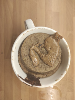 Una foto de Mug cake de plátano