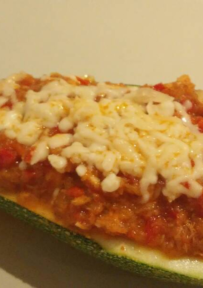 Una foto de Calabacin relleno