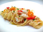 Una foto di pasta forno zafferano