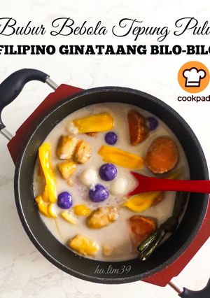 Gambar Bubur Bebola Tepung Pulut (Filipino Ginataang Bilo-Bilo)