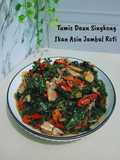 Tumis Daun Singkong Ikan Asin Jambal Roti