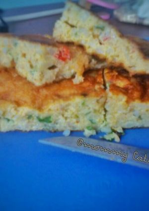 Foto resep Telur Dadar mix Nasi