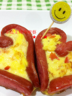 免烤箱簡易的★香腸起司烘蛋★ 的食譜成品照片