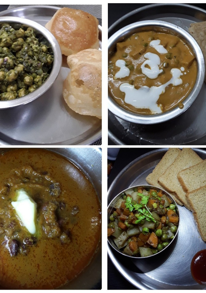 பாலக் சோலே(Palak chole)& டோஃபு பட்டாணி மசாலா& ராஜ்மா மசாலா(Rajma Masala)&ஃப்ரஸர் குக்ட் வெஜிடேபிள்ஸ் செய்முறை முக்கிய புகைப்படம்