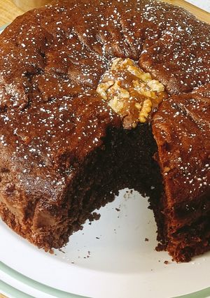 Foto di Torta con cacao e noci