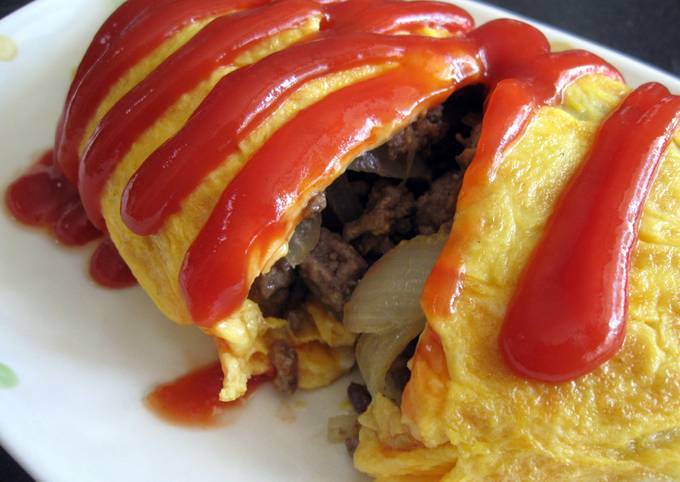 Beef Mince & Mushroom Omelette