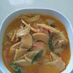 A picture of Sayur rebung santan.
