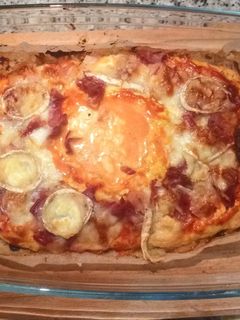 Una foto de Pizza con masa fit