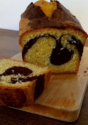 A picture of Topfkuchen / butter pound cake.