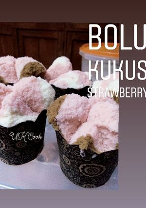 Foto resep Bolu Kukus Strawberry 'Fibercreme'
