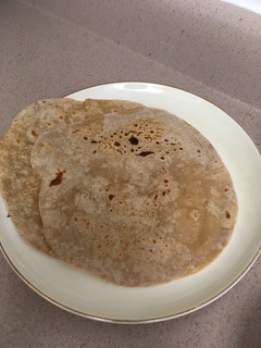 A picture of Chappatis/Indian Flat Bread.
