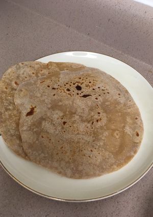 A picture of Chappatis/Indian Flat Bread.