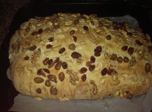 Una foto de Pan dulce rectangular