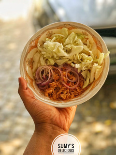 A picture of Jollof rice.