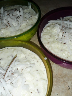 Una foto de Arroz con coco