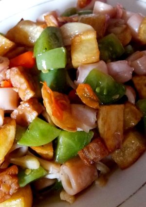 Foto resep Cumi Asin Bumbu Iris
