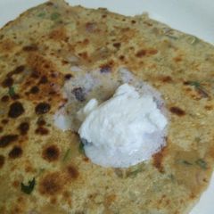 Besan Onion ka paratha A picture of Besan Onion ka paratha.