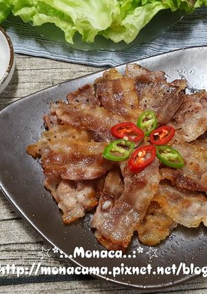 韓式肉片烤肉대패삼겹살 的食譜成品照片