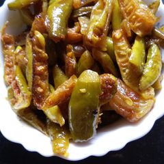 A picture of Ivy gourd (kundru) stir fry.