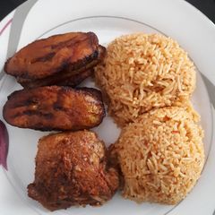 A picture of Basmati jollof.