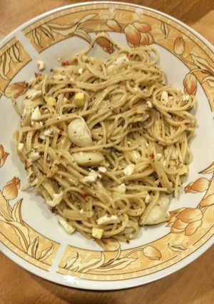 Foto resep Spaghetti telur asin