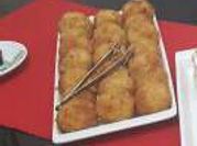 A picture of potato rice balls