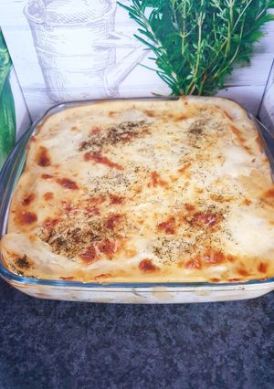 Une photo de Gratin de Gnocchis saumon poireaux. # octobre