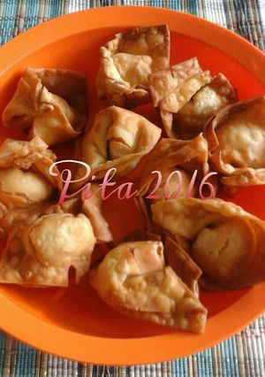 Foto resep Pangsit goreng isi udang ayam